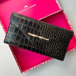 Elaine Turner Crocodile Wallet